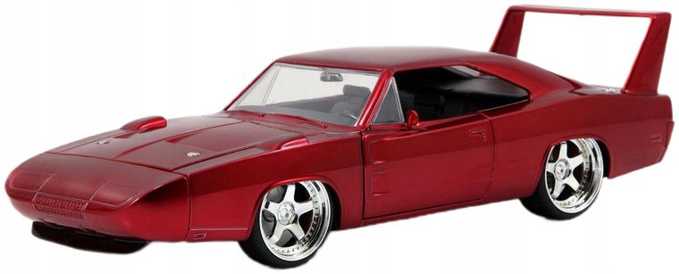 Jada Toys, Fast & Furious, Dodge Charger 1969, model pojazdu, czerwony, 1:24