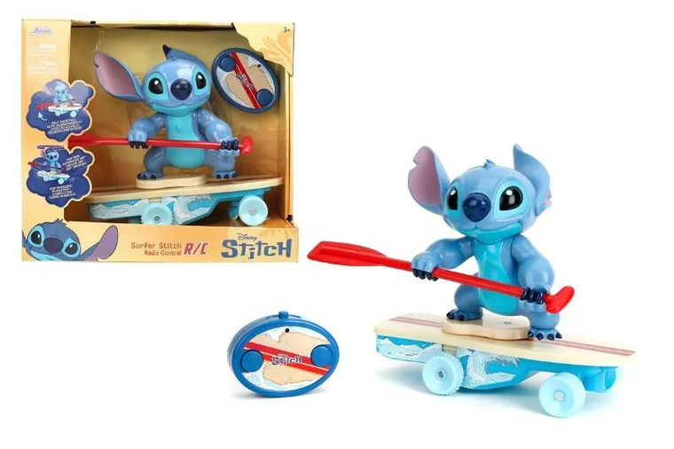 Jada Toys, Lilo i Stitchpojazd zdalnie sterowany z figurką, serfer, 25 cm