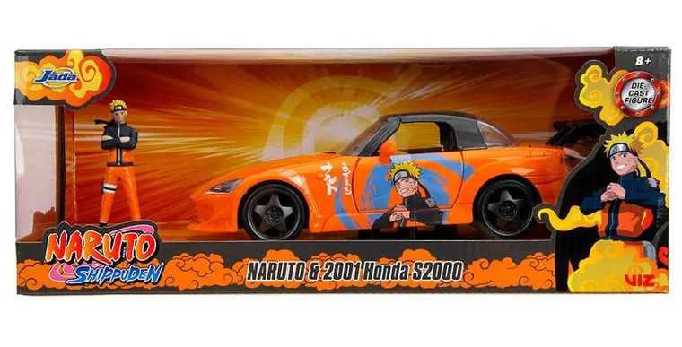 Jada Toys, Naruto, 2001 Honda S2000, pojazd zdalnie sterowany, 1:24