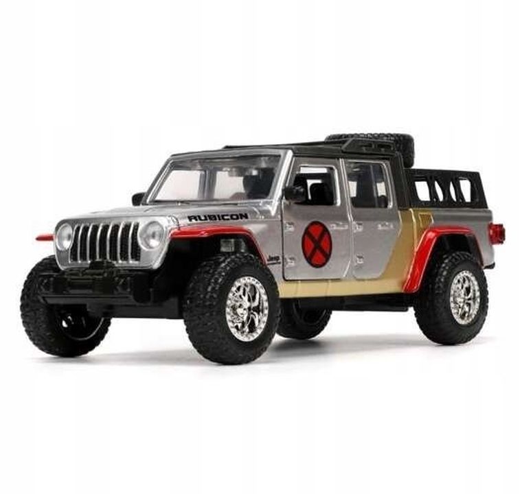 Jada Toys,x-Men, Jeep, model pojazdu z figurką, Gladiator, 1:32