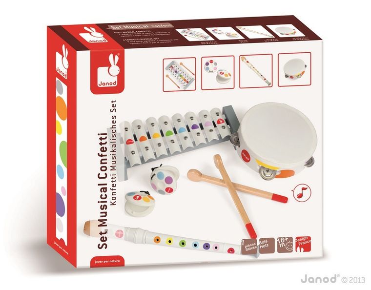 Janod, Confetti, zestaw instrumentów