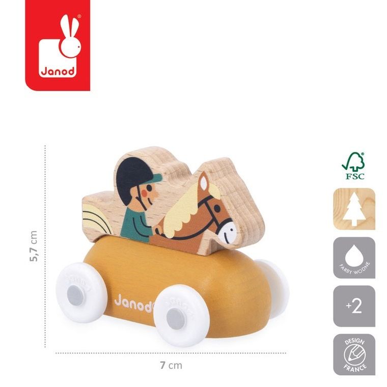 Janod, Cross Roads, Biała Dolina, Jeździec konny, pojazd