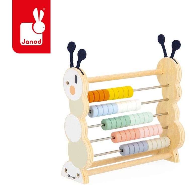 Janod, drewniane liczydło, gąsienica