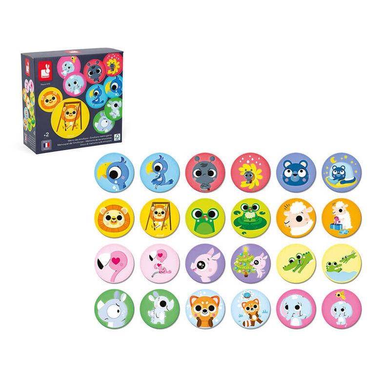 Janod, Emocje, gra memory, 24 elementy