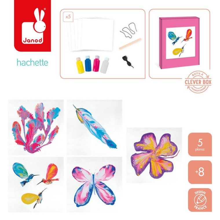 Janod, I love creativity, Kwiaty, malowanie łańcuszkiem, zestaw kreatywny