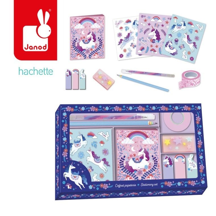 Janod, Jednorożce, Kraina snów, zestaw piśmienniczy