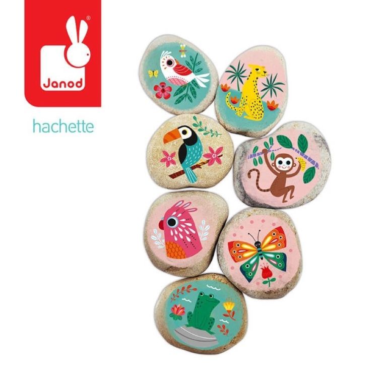 Janod, Kamienie do ozdabiania, zestaw kreatywny