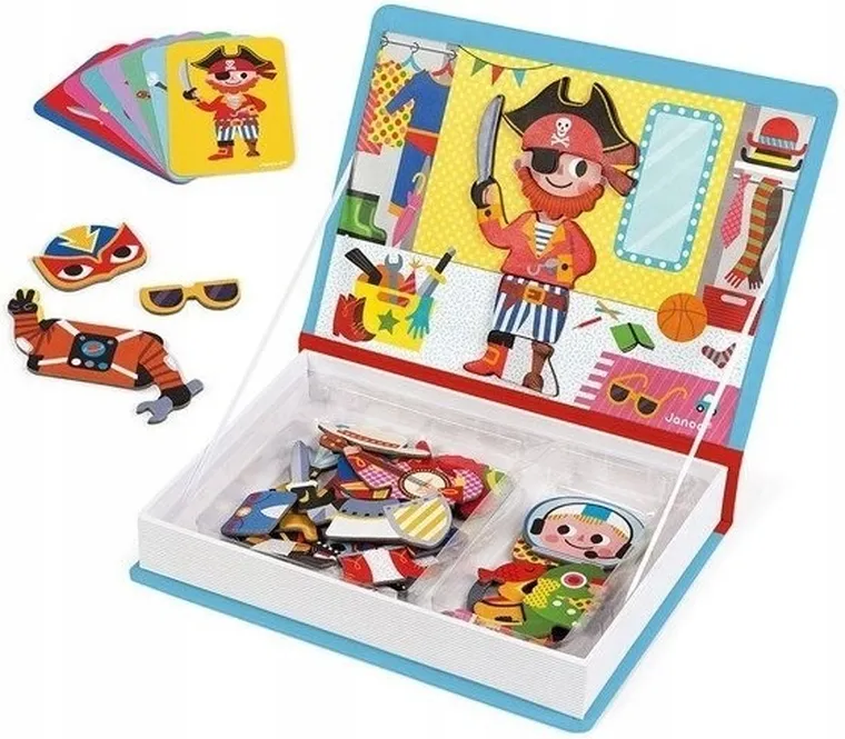 Janod, Magneti’book, Kostiumy, Chłopiec, magnetyczna układanka