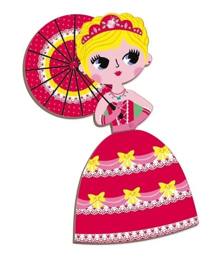 Janod, Magneti’book, Księżniczki, magnetyczna układanka