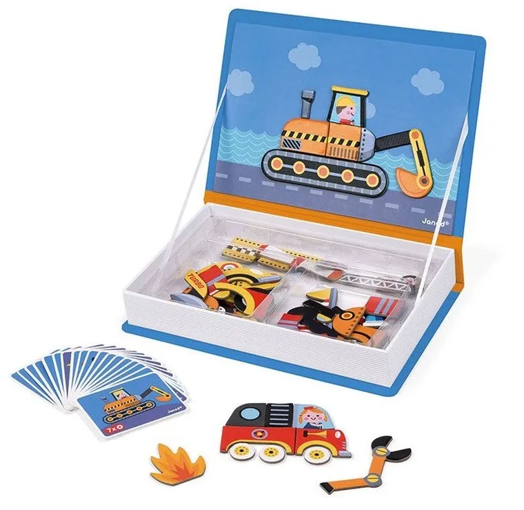 Janod, Magneti’book, Pojazdy, magnetyczna układanka