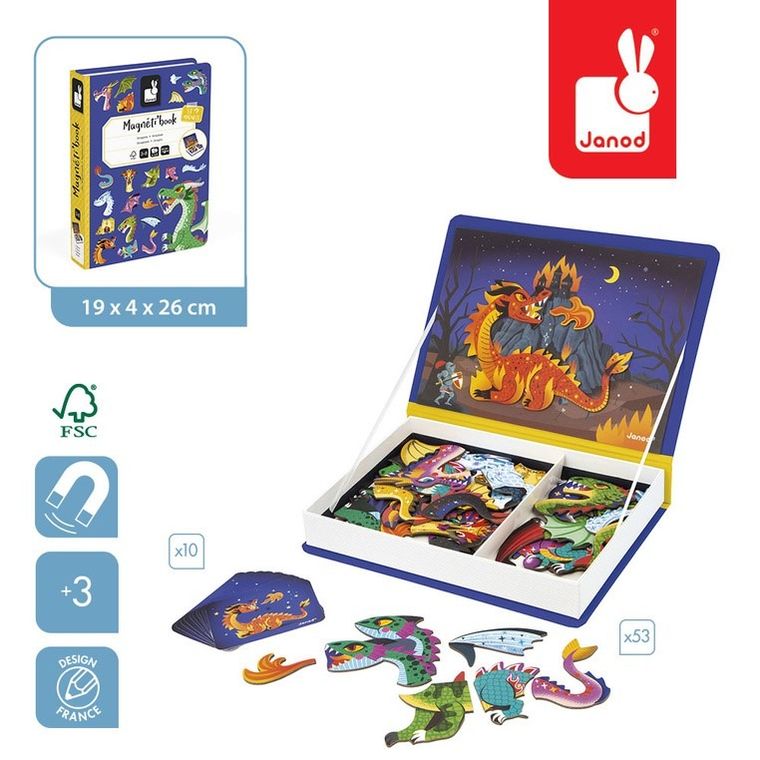 Janod, Magneti'book, Smoki, magnetyczna układanka