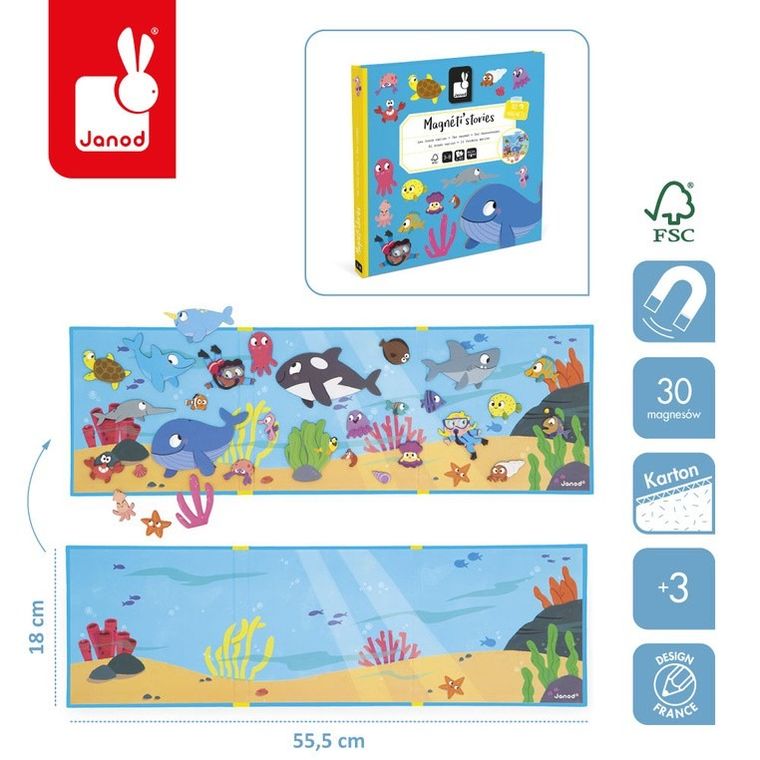 Janod, Magneti'stories, Podwodny świat, magnetyczna układanka