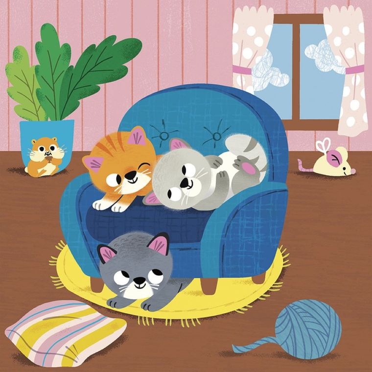 Janod, My arts & crafts, zestaw kreatywny, kolorowanka wodna, urocze zwierzątka