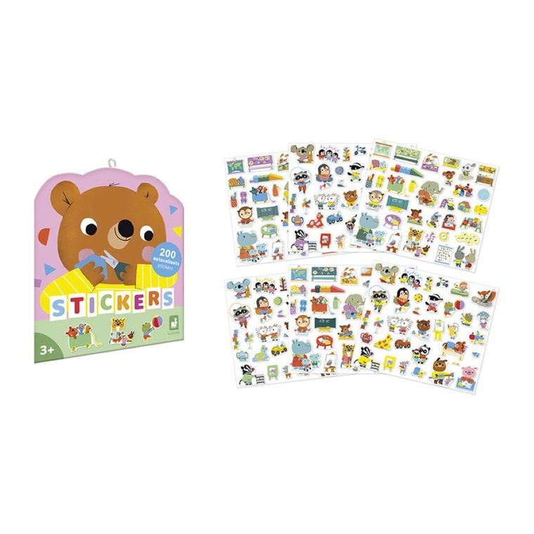 Janod, naklejki, przedszkole, 200 szt.