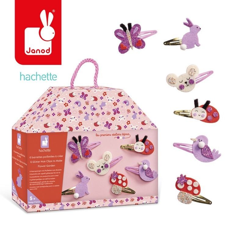 Janod, Ogród, zestaw do tworzenia spinek do włosów