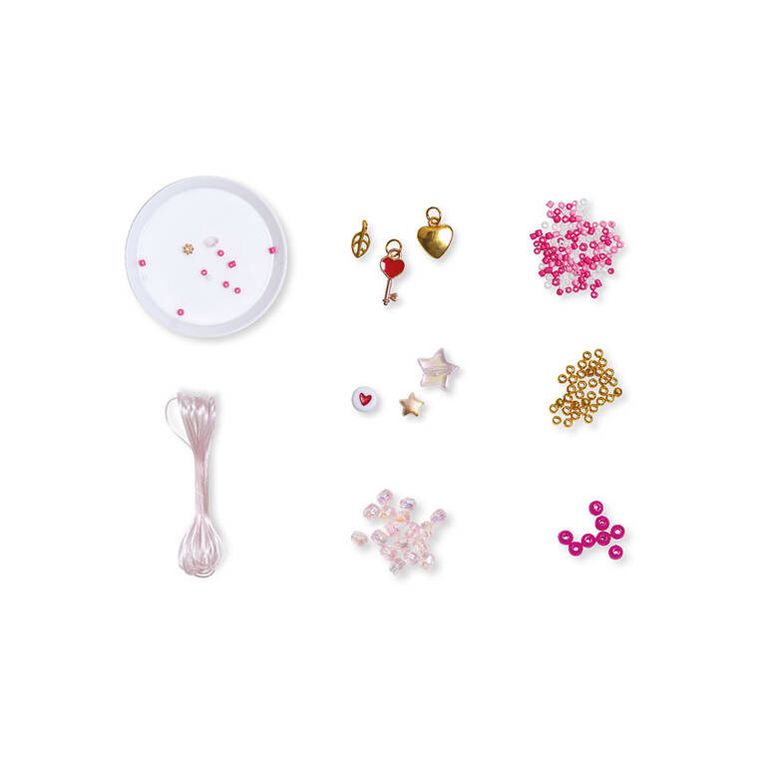 Janod, Pierścionki z koralików, zestaw kreatywny do tworzenia biżuterii