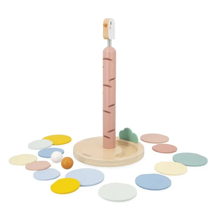 Janod, Sweet Cocoon, drewniany kulodrom, ptaszek