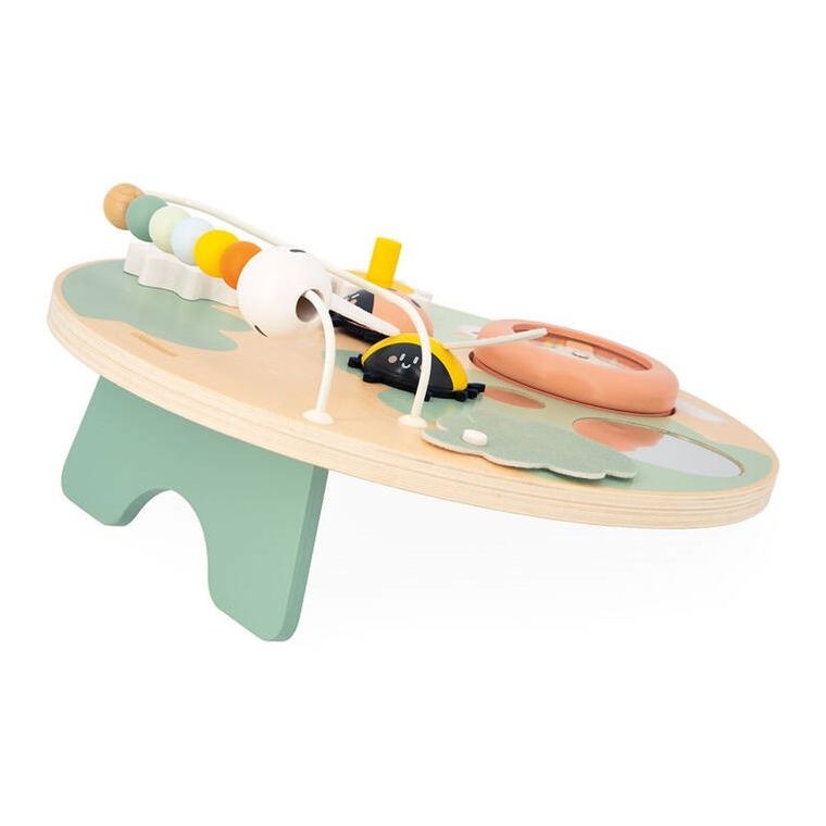 Janod, Sweet Cocoon, wielofunkcyjna tablica edukacyjna, drewniana, Ogród