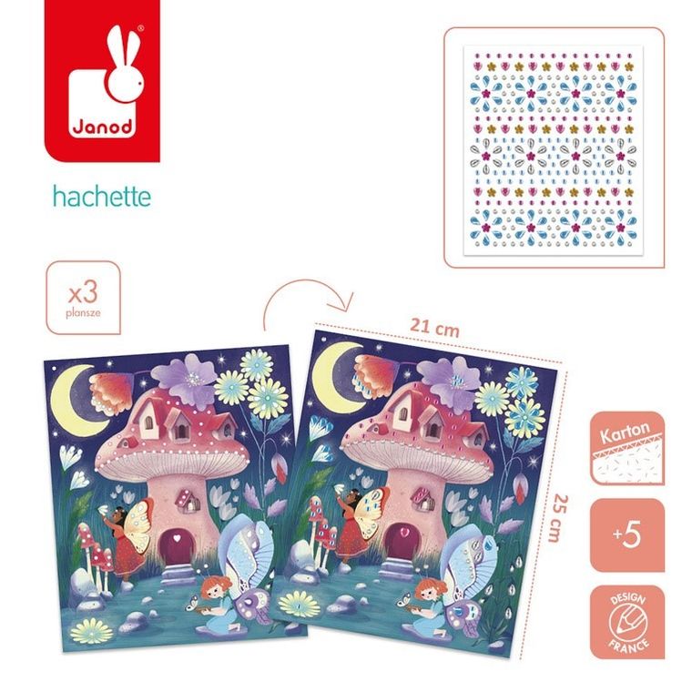 Janod, Wróżki Magic Fairies, Czarodziejskie cyrkonie, zestaw artystyczny