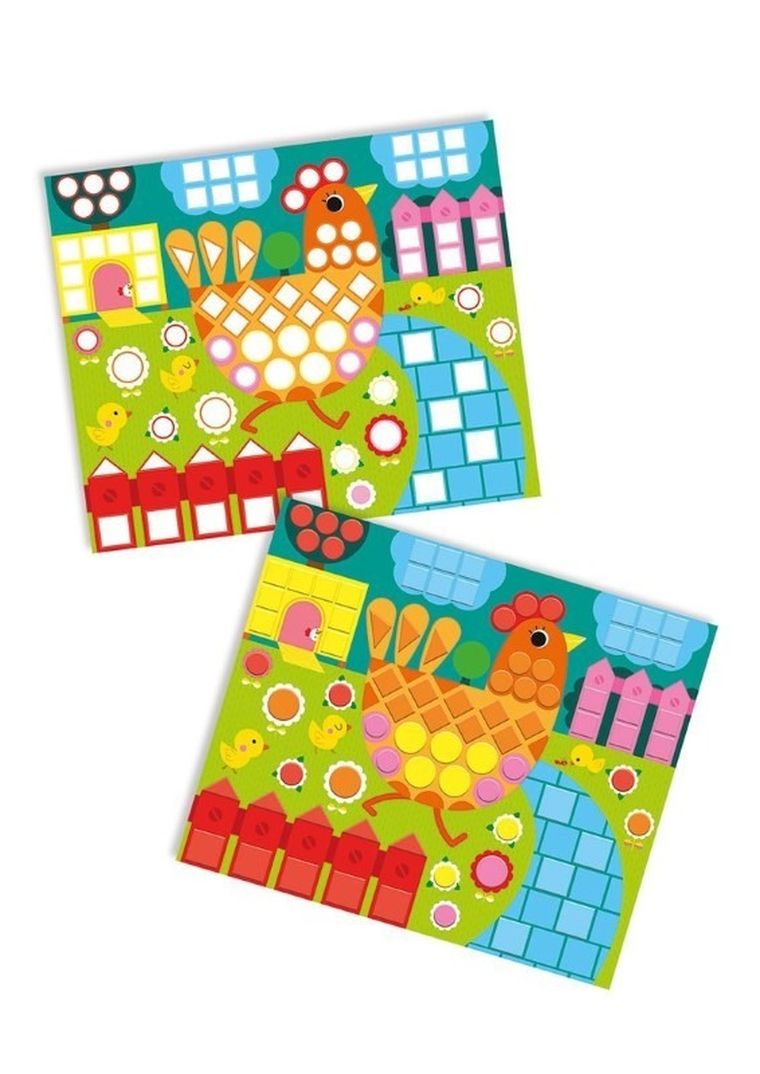 Janod, Zwierzęta, mozaika, zestaw kreatywny, 3+