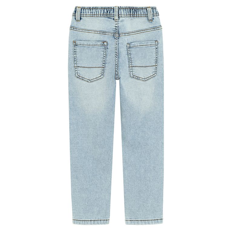 Jasne spodnie jeansowe o kroju slim z regulacją Cool Club