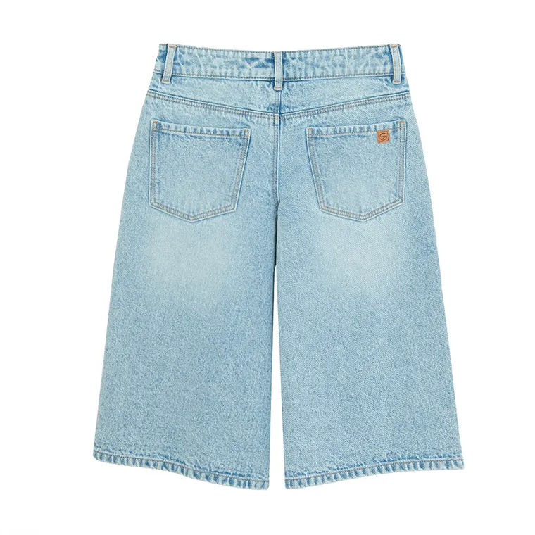 Jasnoniebieskie bermudy jeansowe z regulacją Cool Club