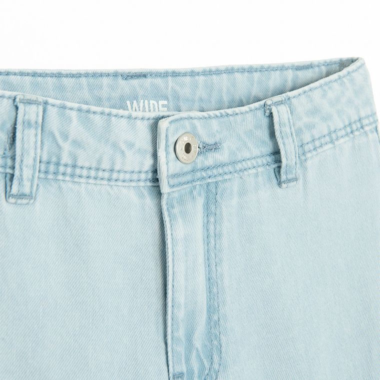 Jasnoniebieskie jeansy wide leg z regulacją Cool Club