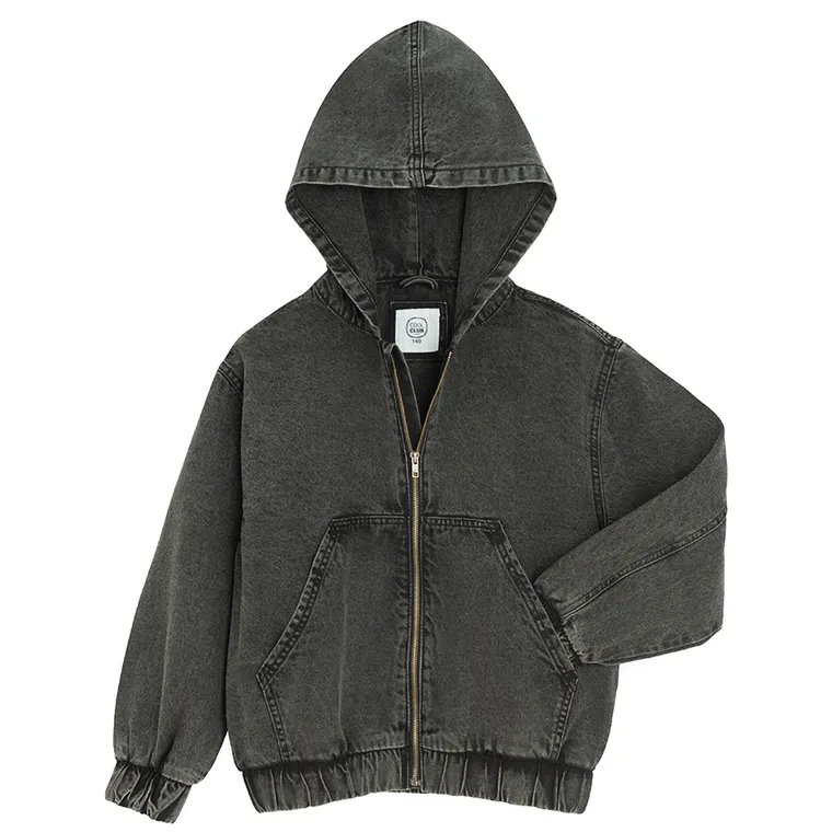 Jeansowa kurtka z kapturem Cool Club