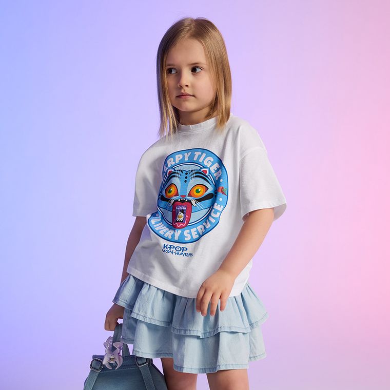 Jeansowa spódnica z falbankami Cool Club