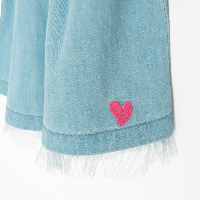 Jeansowa spódnica z falbankami Cool Club