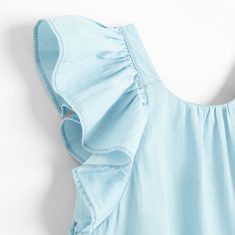 Jeansowa sukienka z krótkim rękawem Cool Club