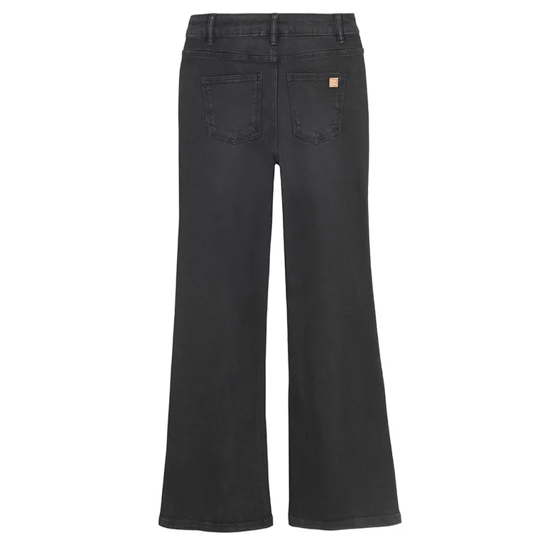 Jeansowe spodnie flare z wysokim stanem Cool Club