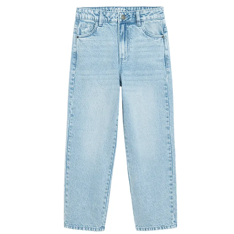 Jeansowe spodnie loose z luźną nogawką Cool Club