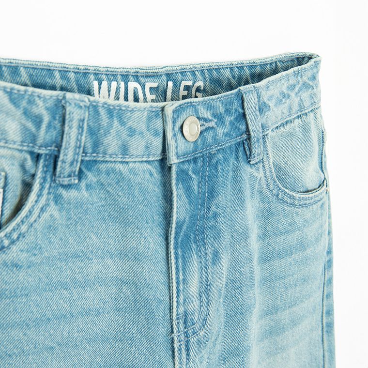 Jeansowe spodnie wide leg Cool Club