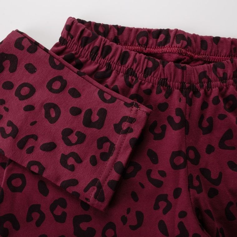 Jegginsy dziewczęce, ocieplane, bordowe, Tup Tup