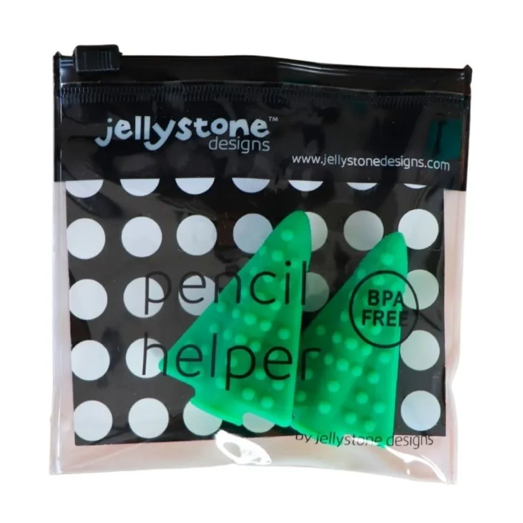 Jellystone Designs, nakładki antystresowe na ołówek, zielony, 2 szt.