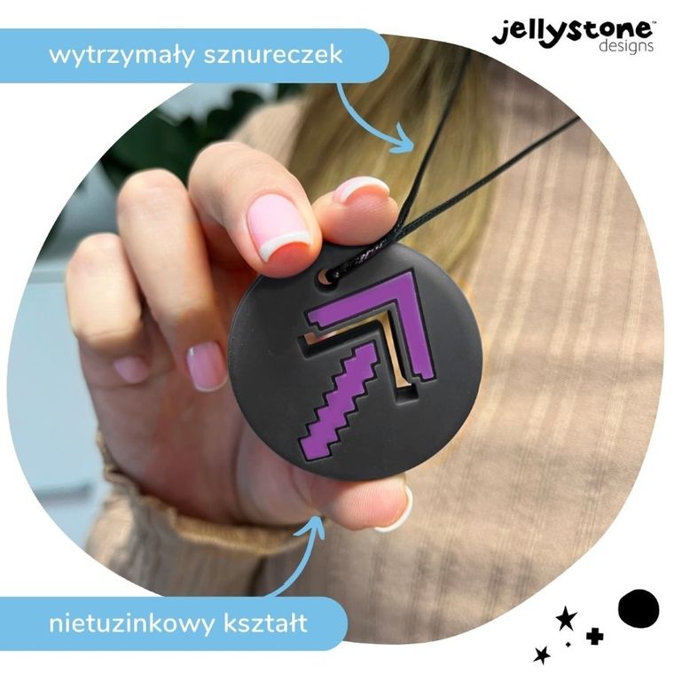 Jellystone Designs, Strzałka, wisiorek antystresowy, szary