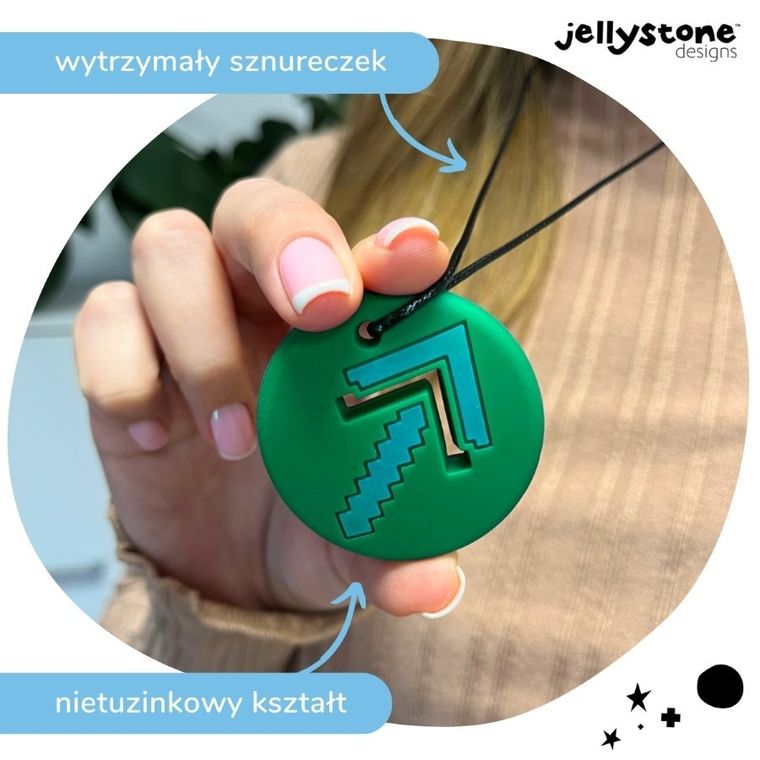 Jellystone Designs, Strzałka, wisiorek antystresowy, zielony