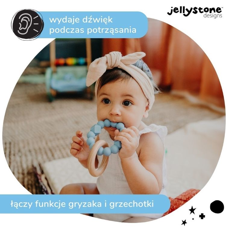 Jellystone, księżycowy gryzak, niebieski