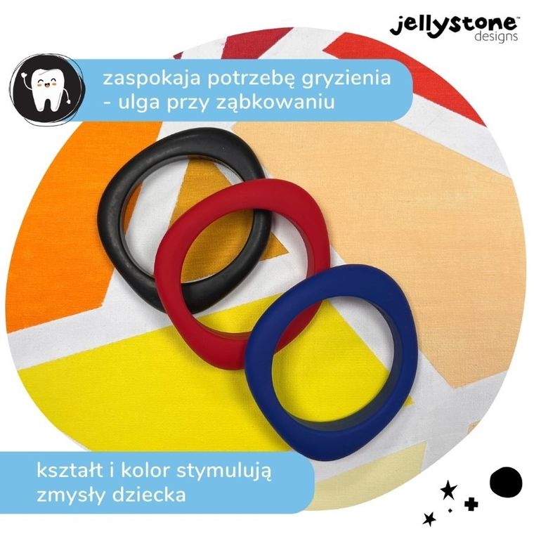Jellystone, Organic Bangle, bransoletka silikonowa, granatowa