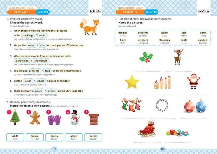 Język angielski. Karty pracy w szkole i w domu. Klasa 4