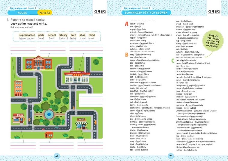 Język angielski. Szkoła podstawowa 1. Karty pracy w szkole i w domu