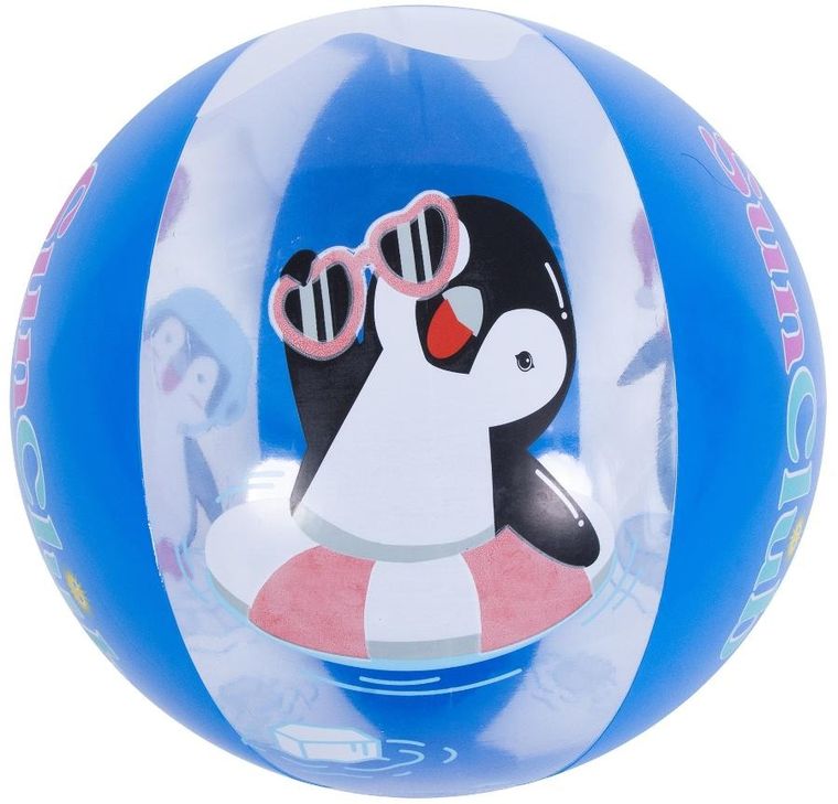 Jilong, dmuchana piłka plażowa, pingwin, 50 cm