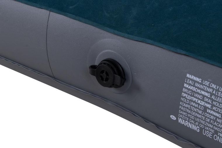 Jilong, materac flokowany z wbudowaną pompką nożną, 2-osobowy, 191-137-22 cm