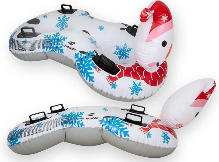 Jilong, ślizg sanki dmuchane 2 osobowe Snowman, 138-74-80 cm