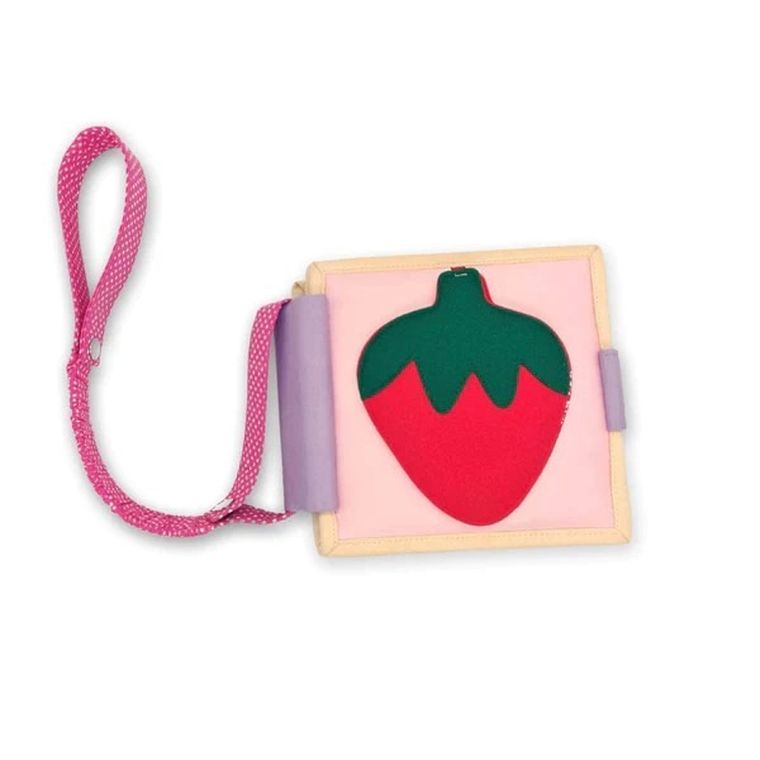 Jolly Designs, elastyczny pasek do książek, różowy