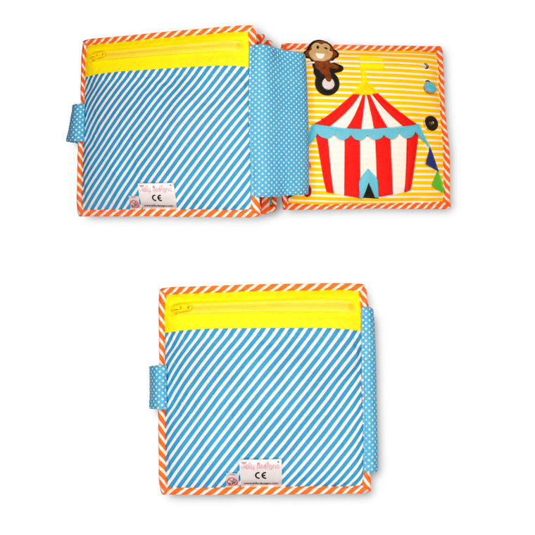 Jolly Designs. Karnawał. Książeczka sensoryczno-manipulacyjna