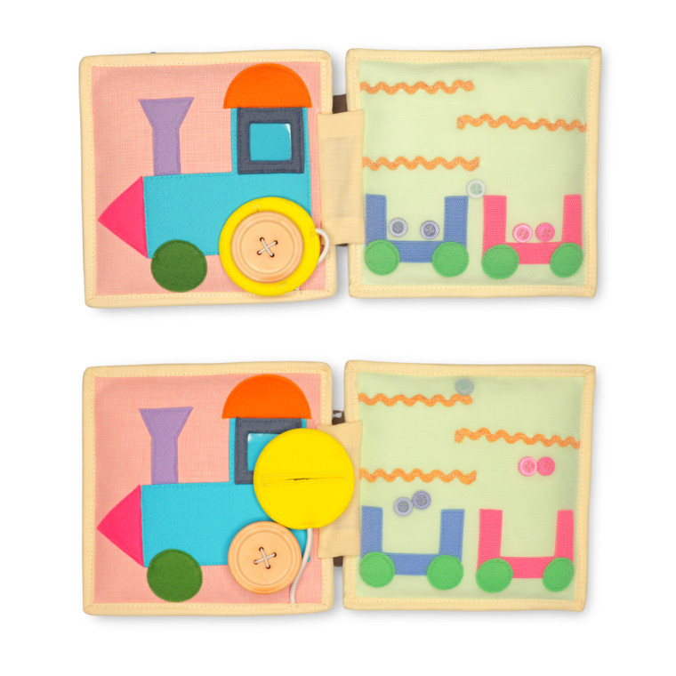 Jolly Designs. Rakieta. Książeczka sensoryczno-manipulacyjna