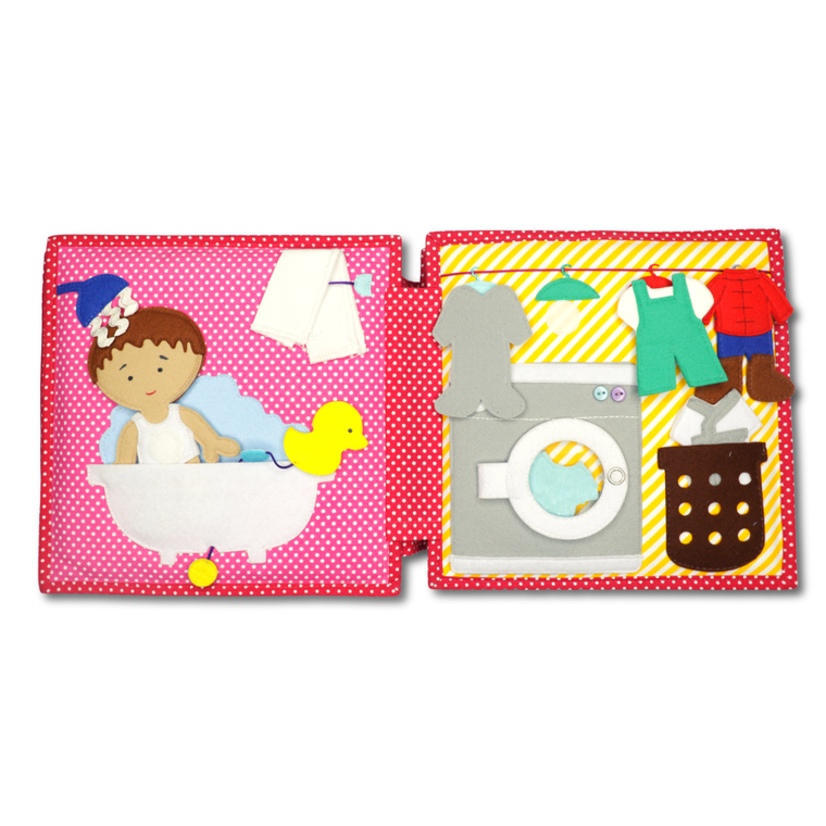 Jolly Designs. Życie domowe. Książeczka sensoryczno-manipulacyjna