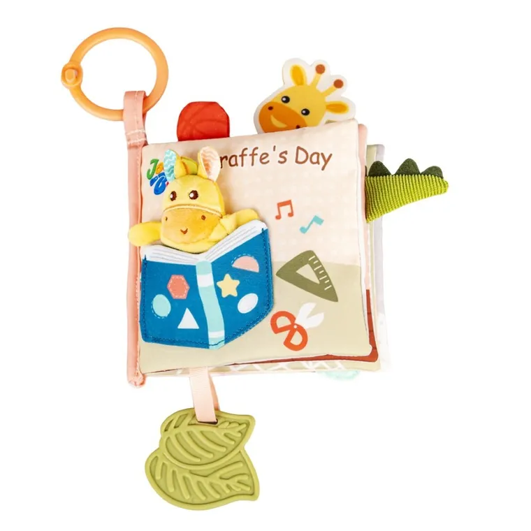 JollyBaby, Dzień Żyrafy, miękka książeczka sensoryczna